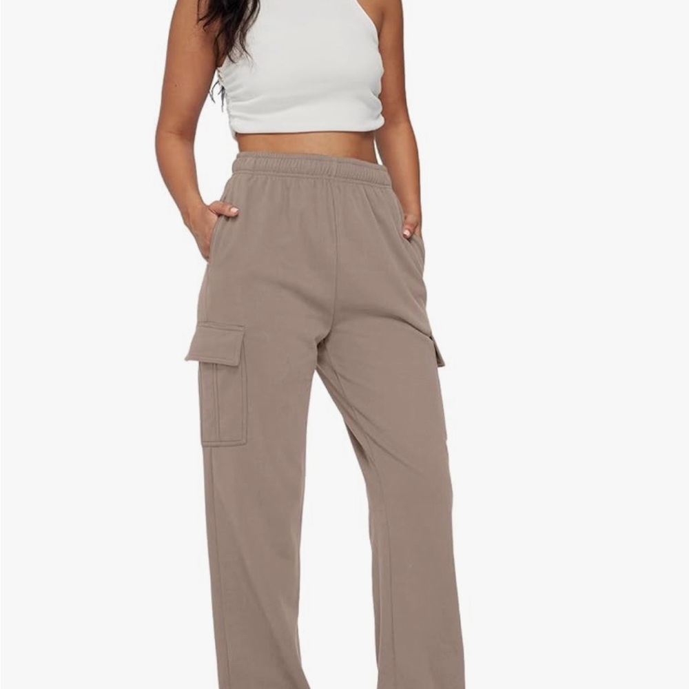 Women's Casual Tan Joggers - Picture 5 of 6